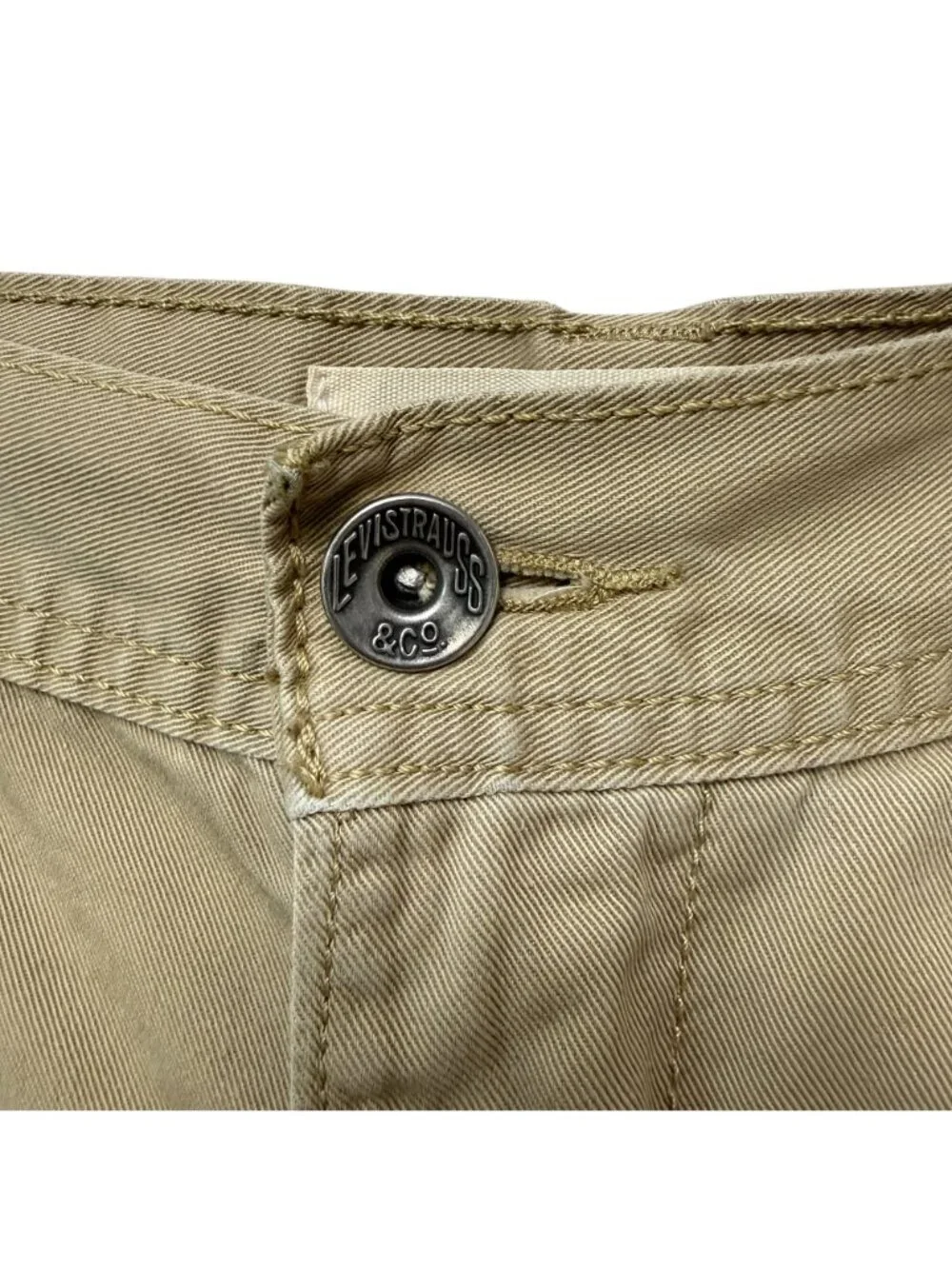 Levi's Mens Cargo Shorts Sz 34 Khaki Tan Utility Pockets Hiking Workwear Casual